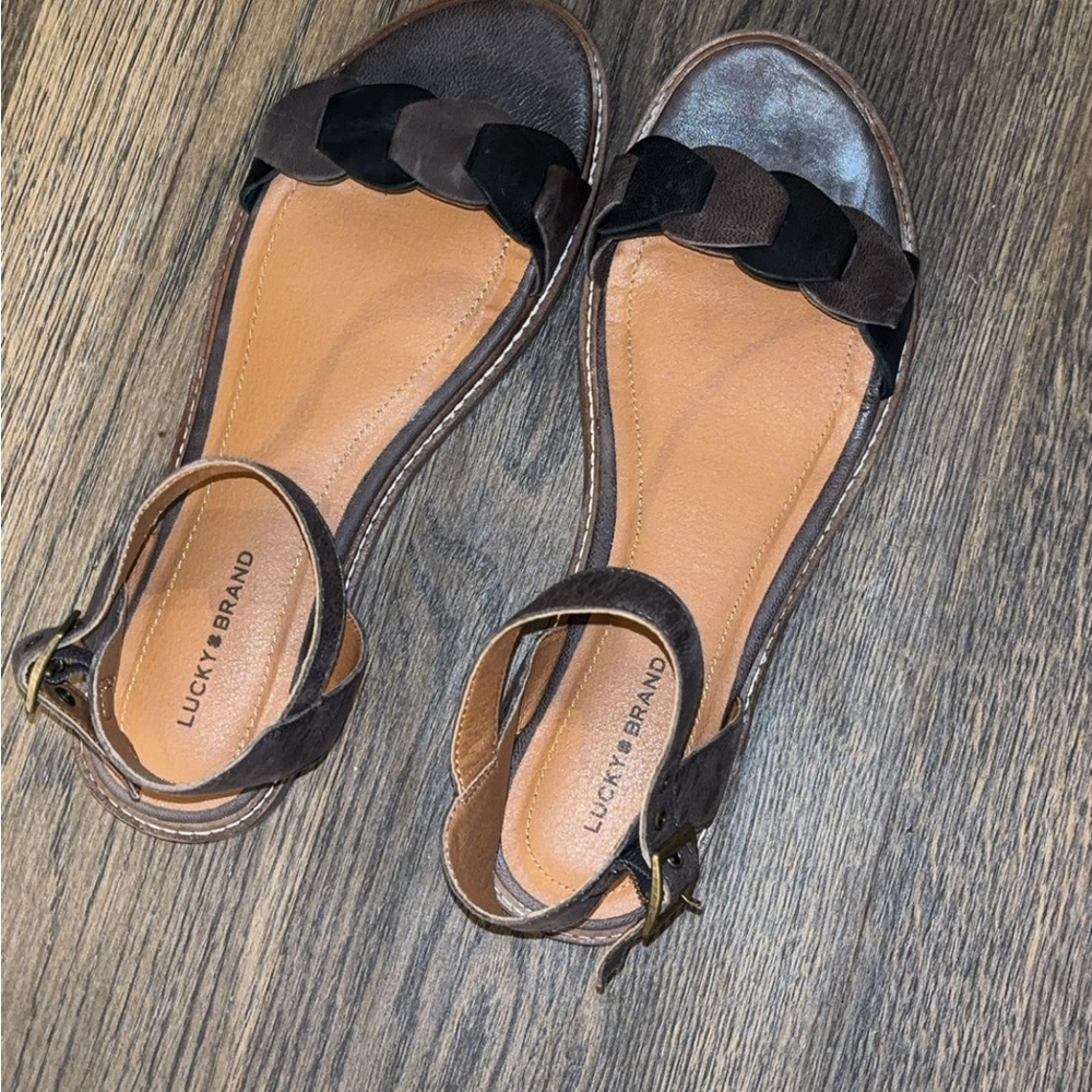 Lucky Brand Women's Brown Sandals - Picture 2 of 4